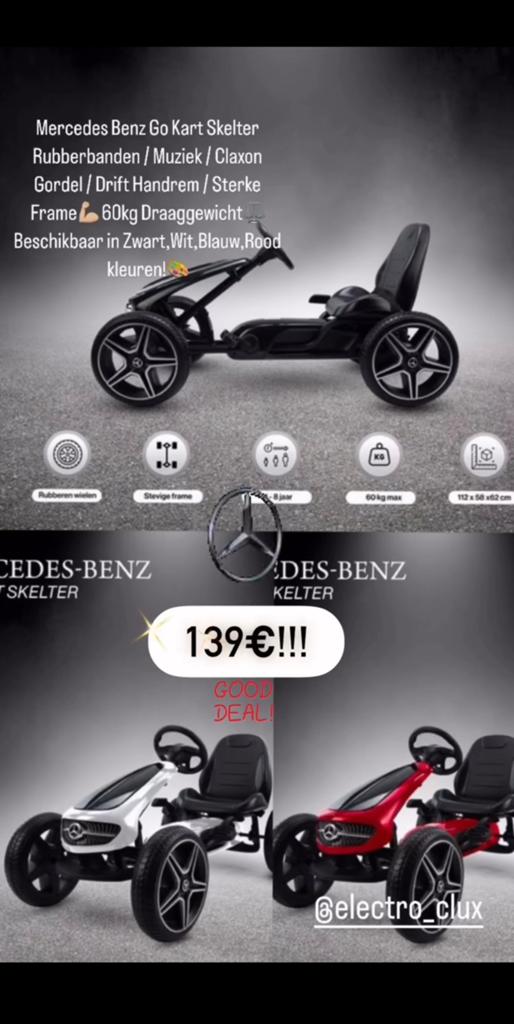 Mercedes-Benz skelter / 4-8jaar sterke frame! 139€!, Enlèvement, Neuf