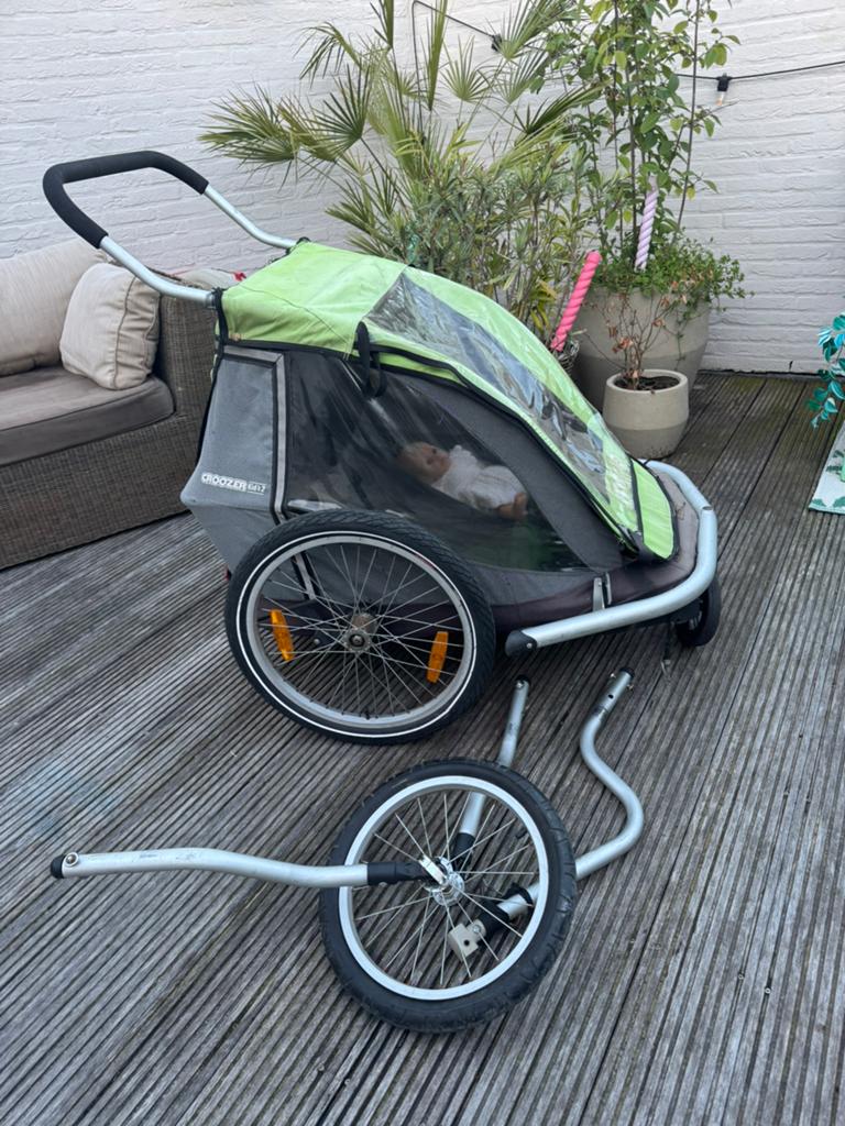 Coozer fietskar, Fietsen en Brommers, Fietsaccessoires | Aanhangwagens en Karren, Ophalen, Gebruikt