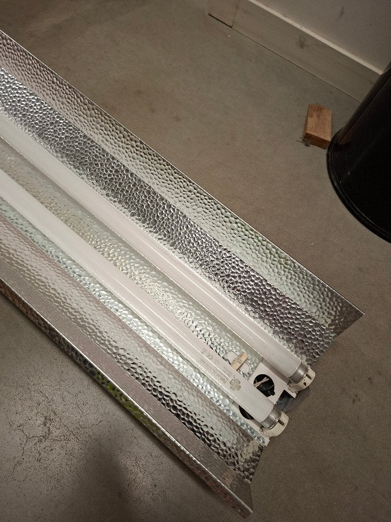 Tl aramturen 2x58w, Ophalen, Gebruikt, 50 tot 200 watt, Lamp met armatuur