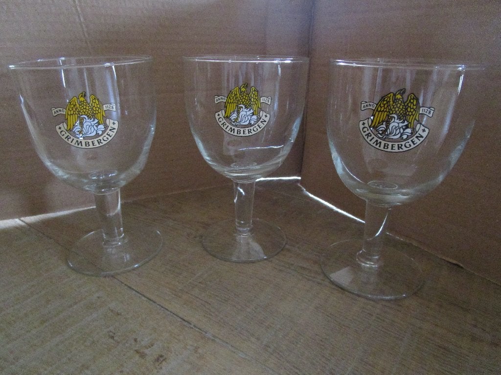 oude bierglazen ( 2 ), Enlèvement ou Envoi, Neuf, Verre ou Verres, Autres marques