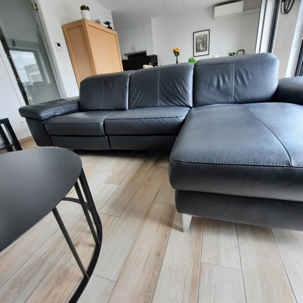 LEDEREN 3 ZITSALON TE KOOP, Maison & Meubles, Canapés | Sofas & Chaises Longues, Comme neuf, Enlèvement, Cuir, Trois personnes