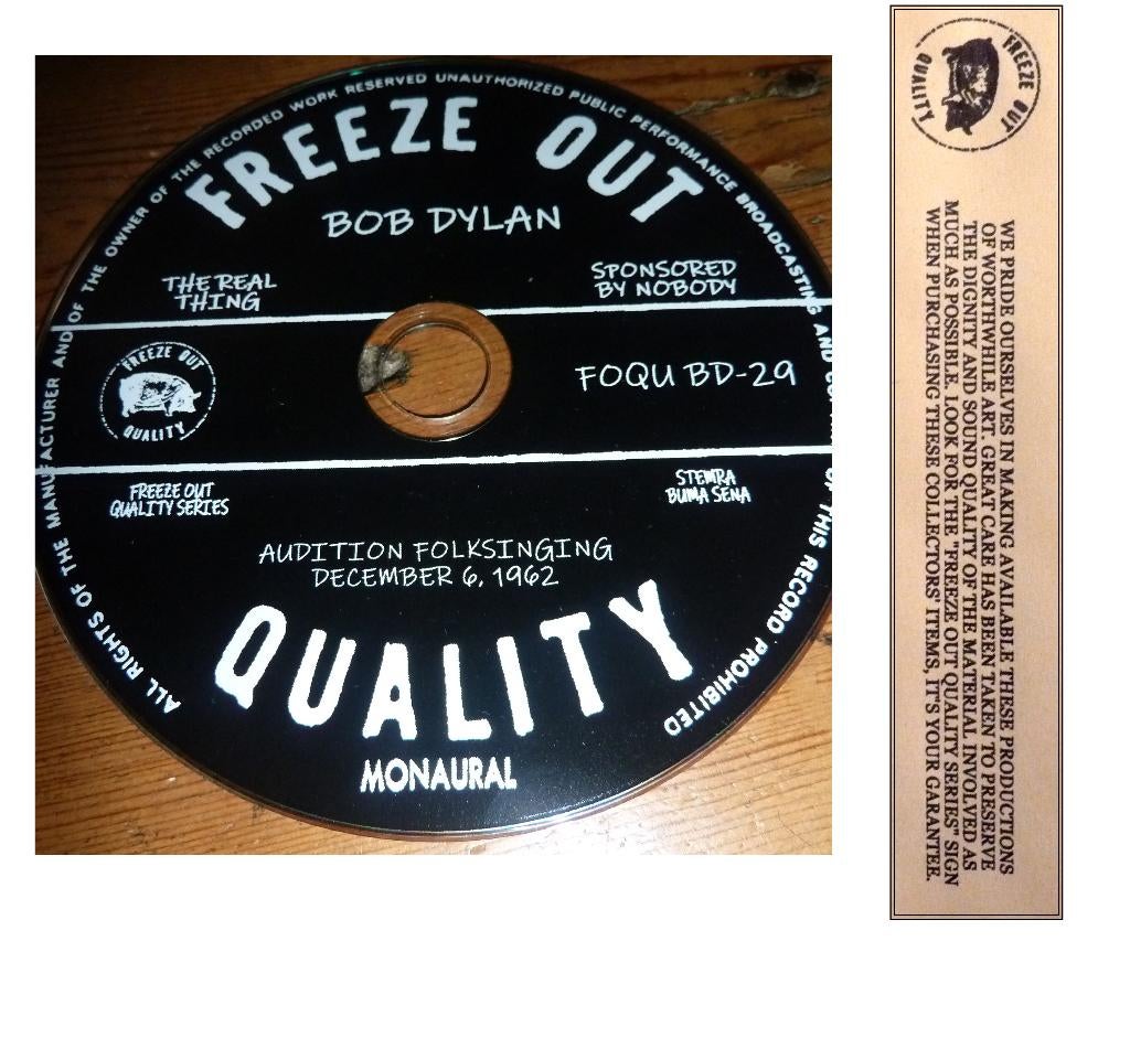 cd Bob Dylan - Audition Folksinging - 1962 - best quality -, Enlèvement ou Envoi