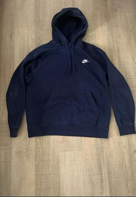 Nike Club Fleece hoodie – donkerblauw – maat M, Ophalen, Maat 48/50 (M)
