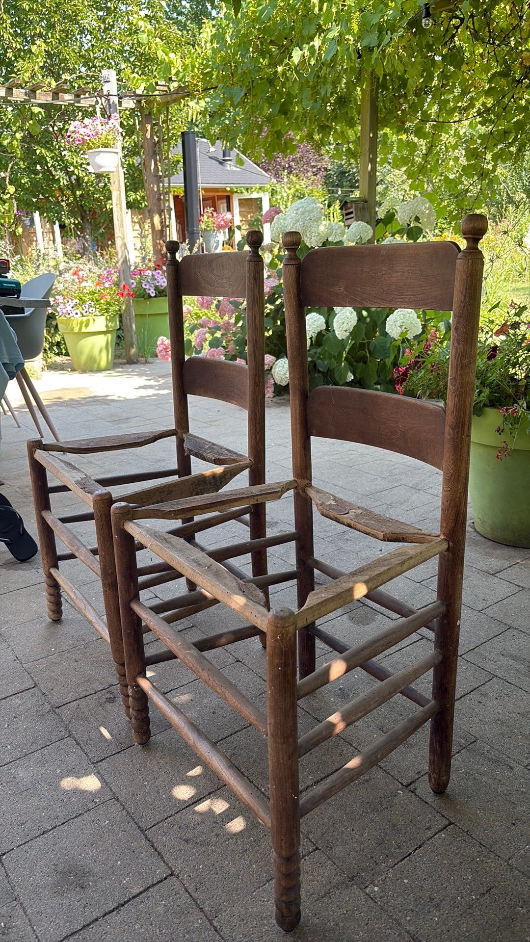 Twee antieke stoelen, Antiek en Kunst, Antiek | Meubels | Stoelen en Sofa's, Ophalen