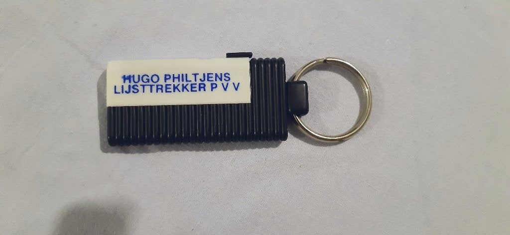 sleutelhanger PVV lijsttrekker Hugo Philtjens, Ophalen of Verzenden, Merk