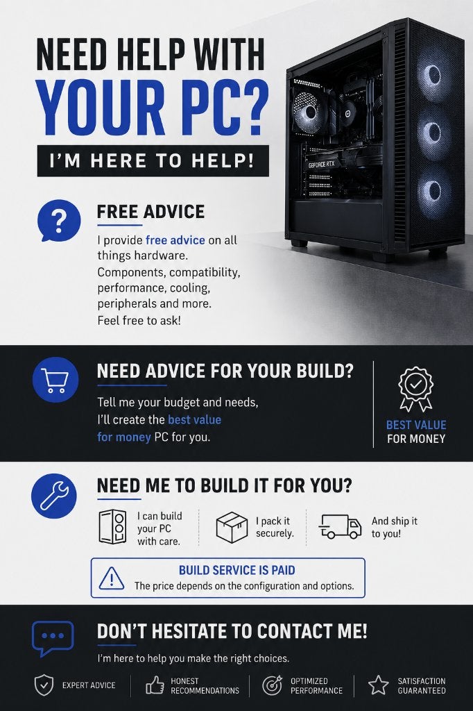 PC-montage en advies, Computers en Software, Nieuw, Ophalen of Verzenden, Gaming, HDD