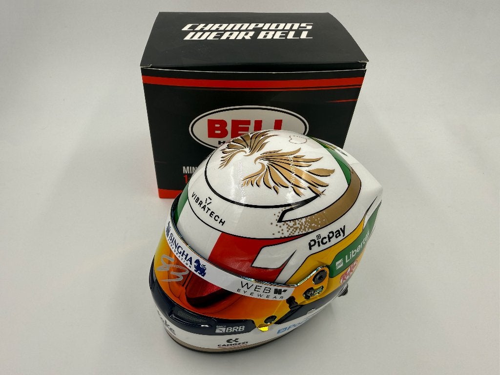 1/2 casque helmet F1 Bortoleto 2025 Monza (Kick Sauber)signé, Enlèvement ou Envoi