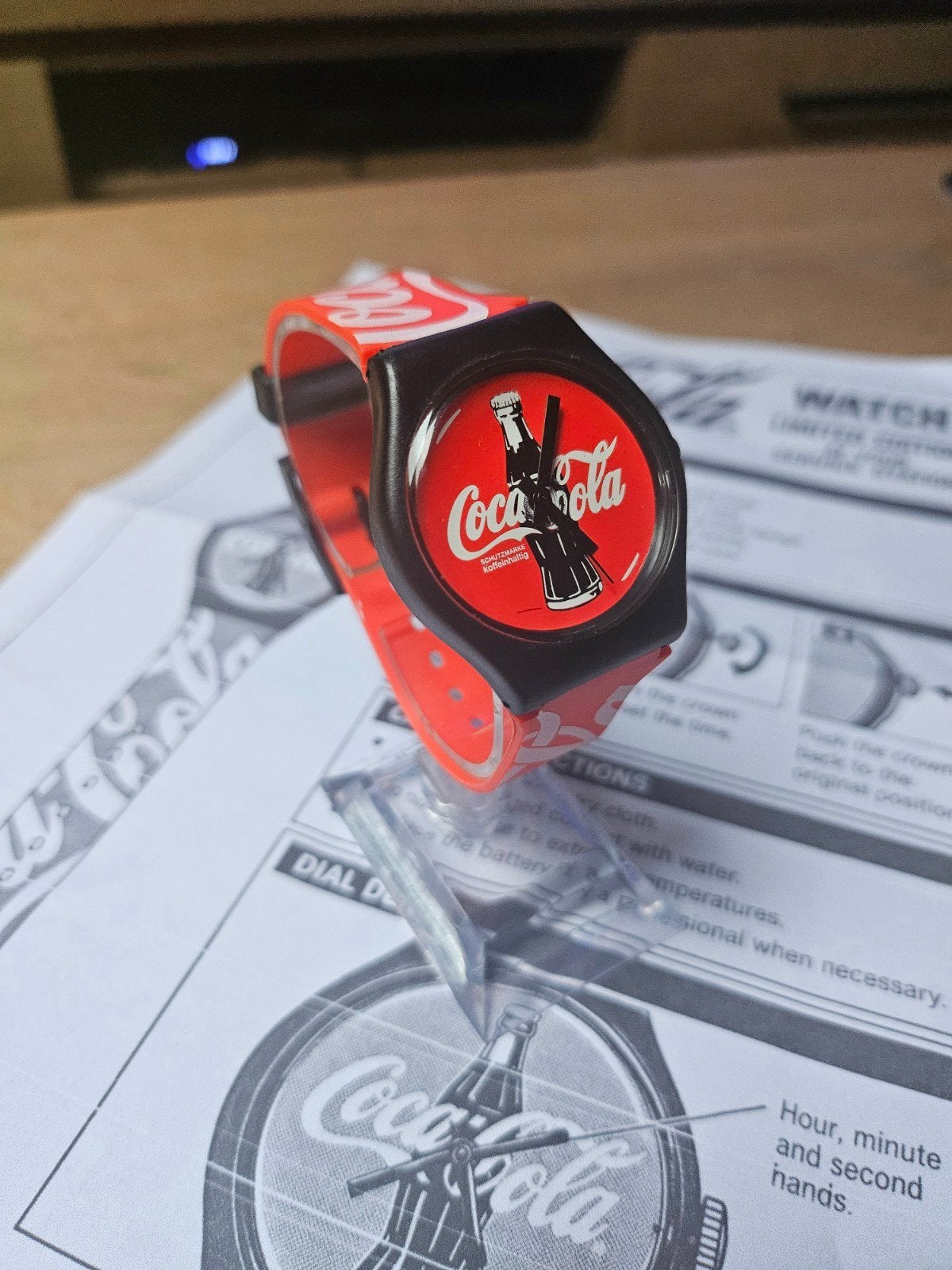 Coca-Cola Collector's Edition horloge (1989), Ophalen of Verzenden, Zo goed als nieuw, Polshorloge, Swatch