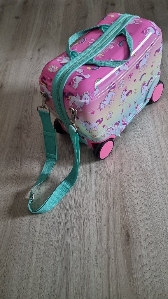 Kinderkoffer reistrolley unicorn, Handtassen en Accessoires, Koffers, Ophalen, Zo goed als nieuw