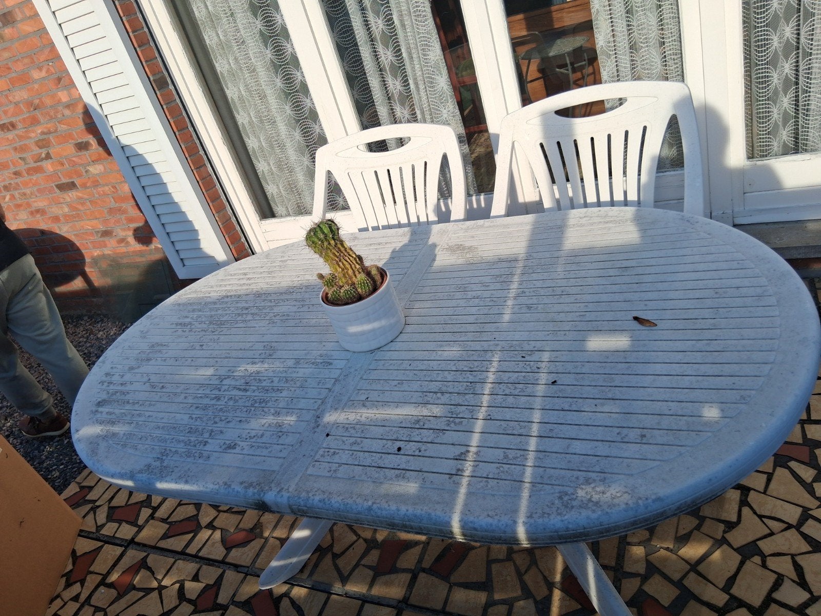 tuinmeubelen, Ophalen, Gebruikt, Ovaal, Plastic
