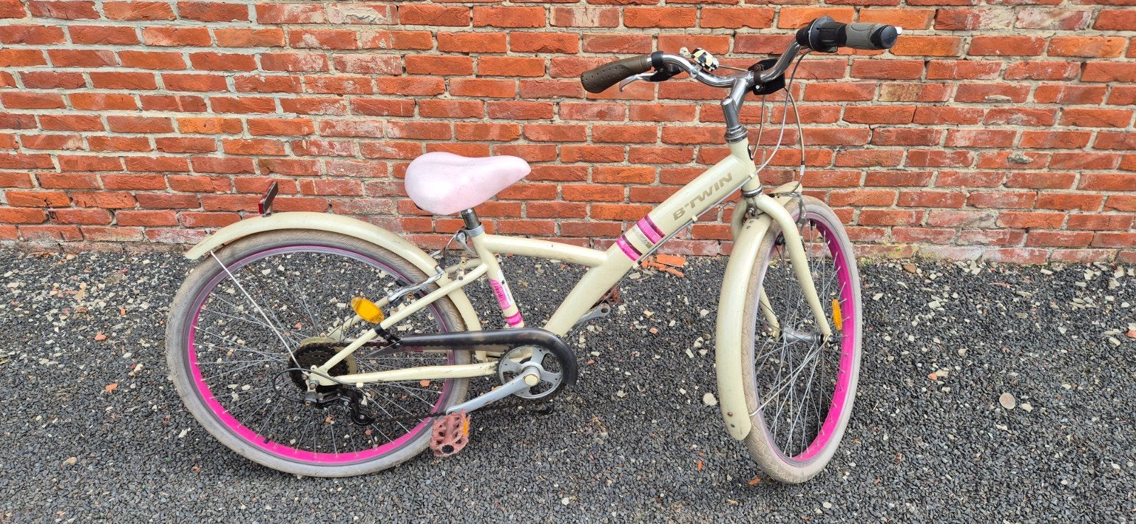 Kinderfiets B'Twin, Ophalen, Gebruikt, Staal, Velgrem