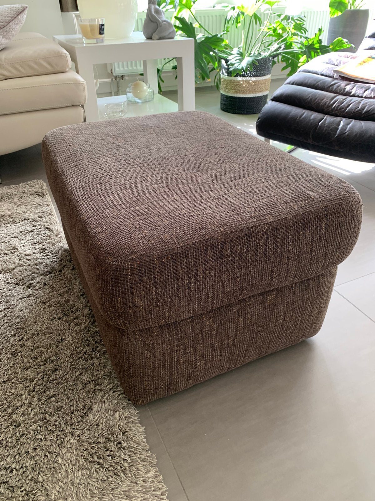 Pouf (pouf), Modern., Enlèvement, Utilisé, Rectangulaire
