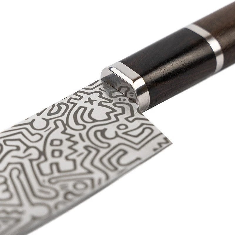Homey’s Keith Haring Koksmes en Saibashi Chopsticks Nieuw, Overige materialen, Los bestek, Keukenmes, Nieuw