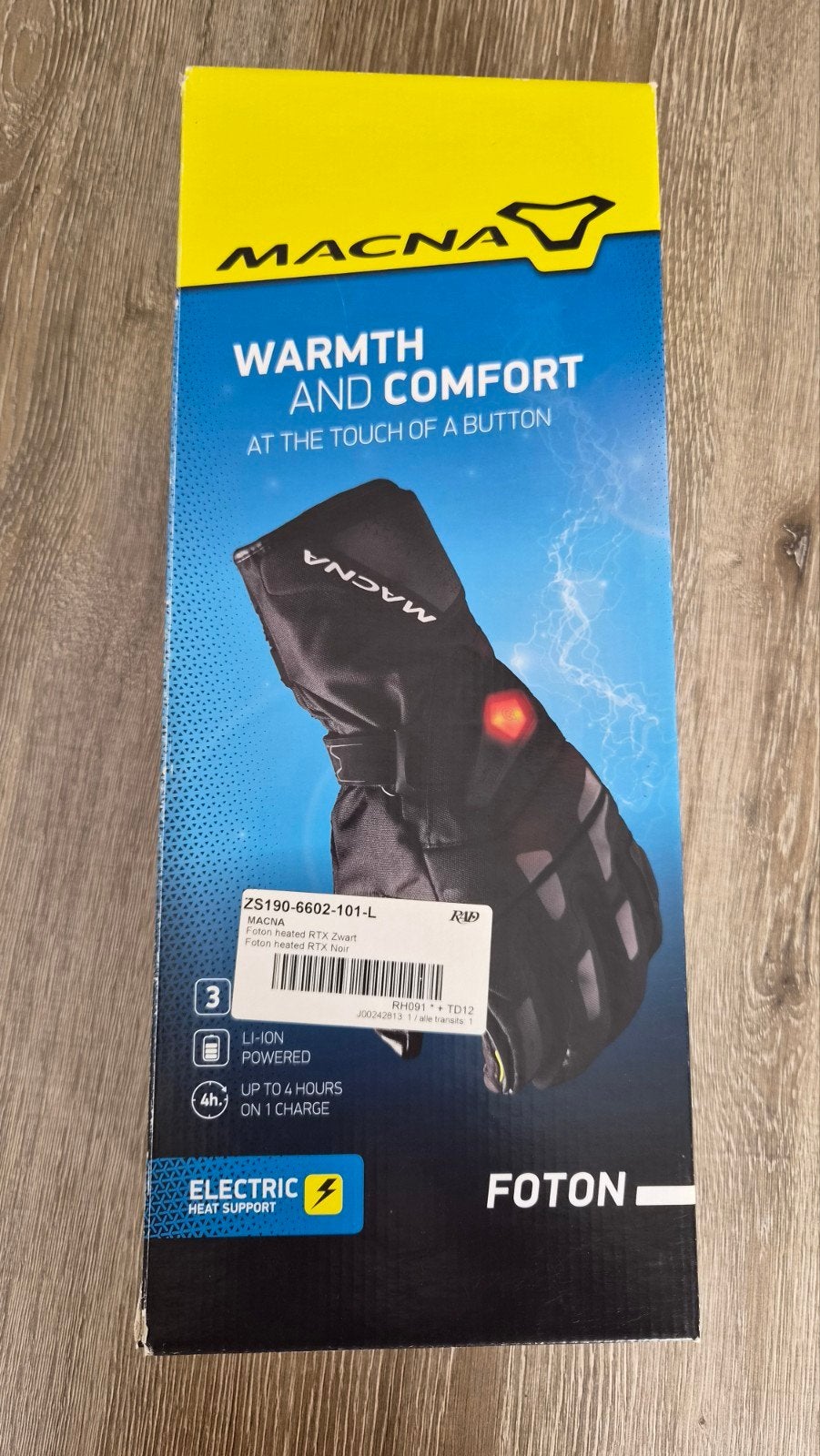 Macna Warmte en comfort motorhandschoenen, Ophalen