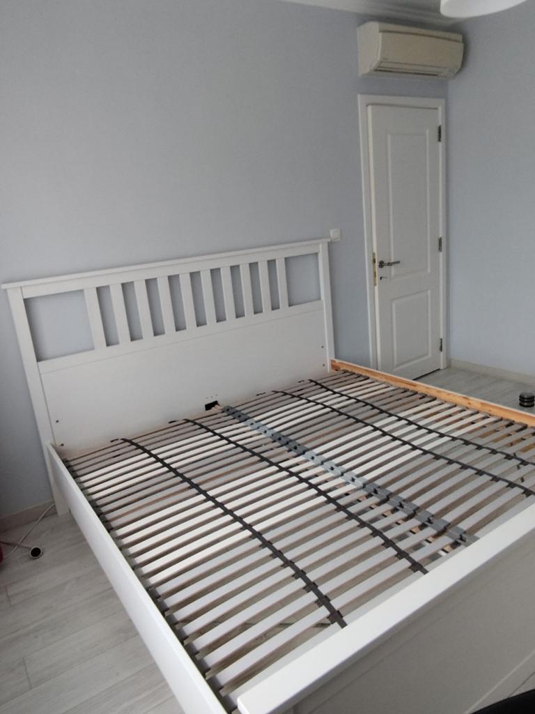 MOET DRINGEND WEG, IKEA HEMNES Tweepersoonsbed (Wit), Ophalen, Tweepersoons, Wit