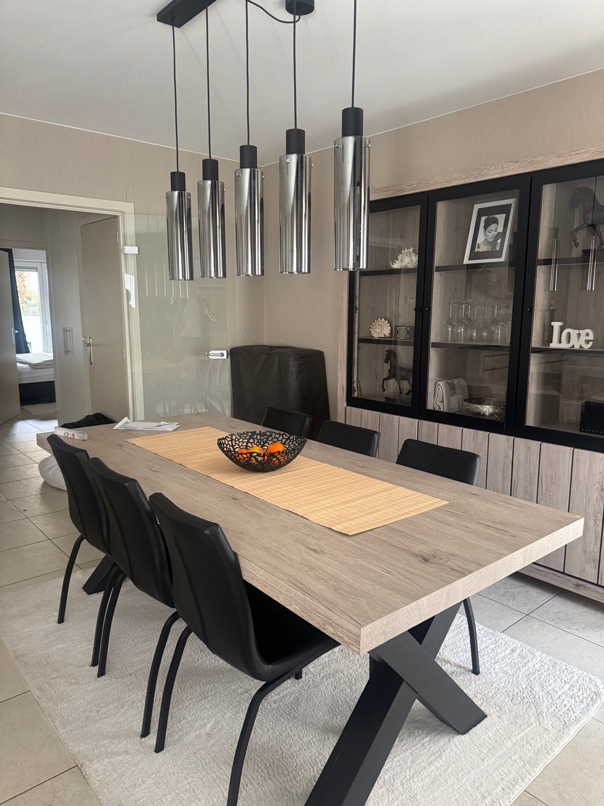 Table avec 6 chaises, Maison & Meubles, Enlèvement