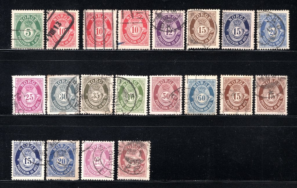 NOORWEGEN Lot 1910 gestempeld, Postzegels en Munten, Verzenden, Noorwegen, Gestempeld