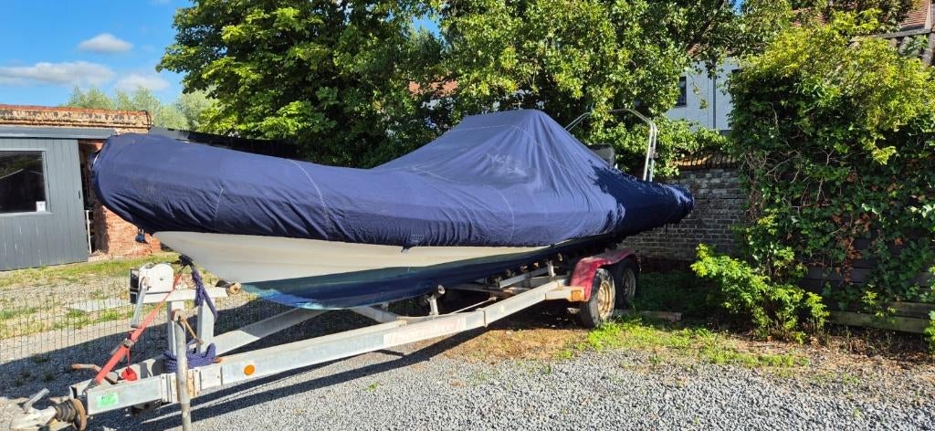 Rib Mako VIII 2004 met 225 pk Mercury.  Advertentie lezen!, Autres marques, 200 ch ou plus, Enlèvement, Utilisé