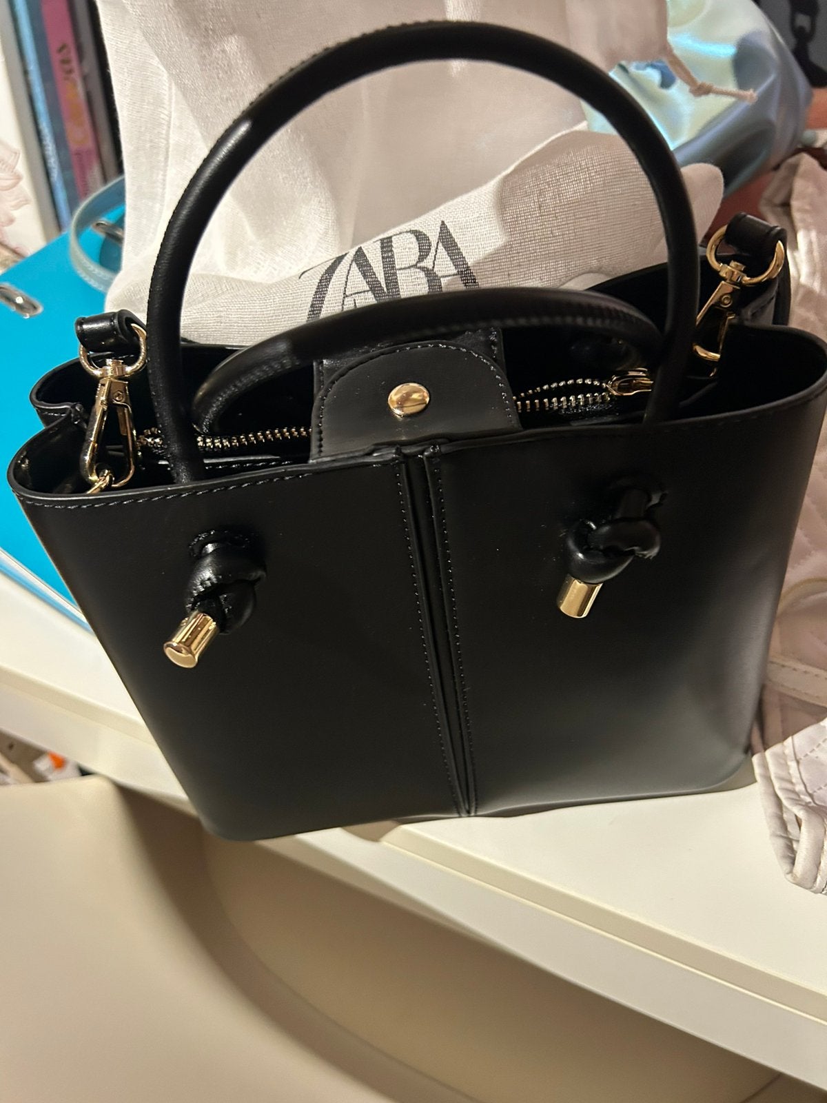 Zara klein handtasje nieuw met opbergzak, Bijoux, Sacs & Beauté, Enlèvement, Neuf