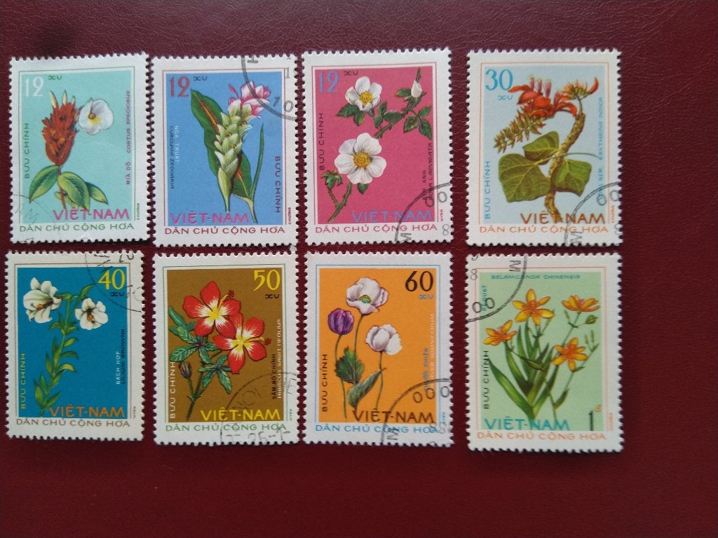 Fleurs, Vietnam 1975, Envoi, Affranchi, Animal et Nature