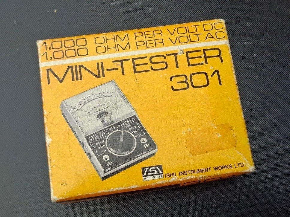 Mini-testeur multimètre vintage, Enlèvement ou Envoi, Utilisé, Multimètre