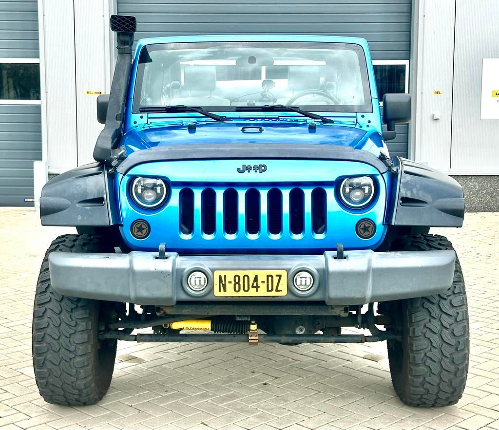 ‼️JEEP WRANGLER JK 3.8 V6 EXTREME ICE BLUE HARD/SOFTTOP‼️, Euro 5, Stof, 1800 kg, Blauw