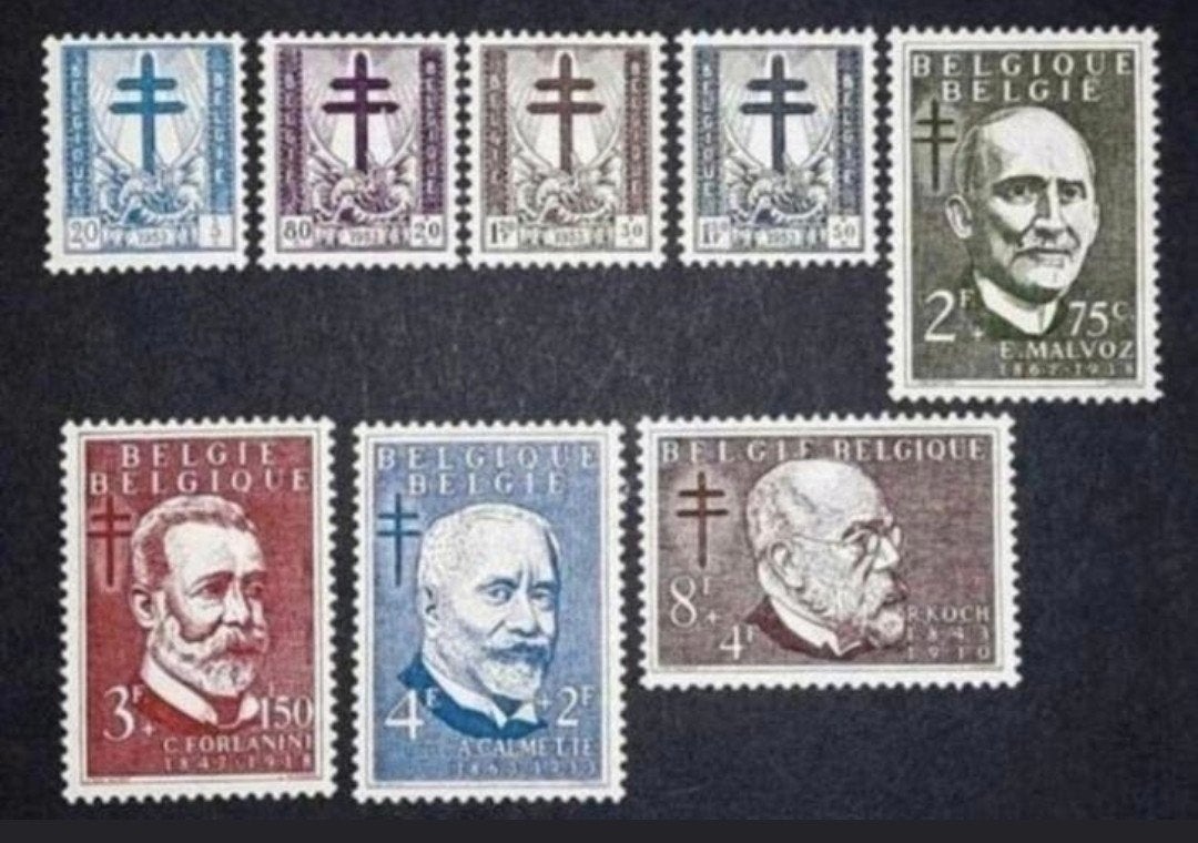 België: OBP 930/37 ** Antiteteringzegels 1953., Postzegels en Munten, Orginele gom, Ophalen of Verzenden, Zonder stempel, Postfris