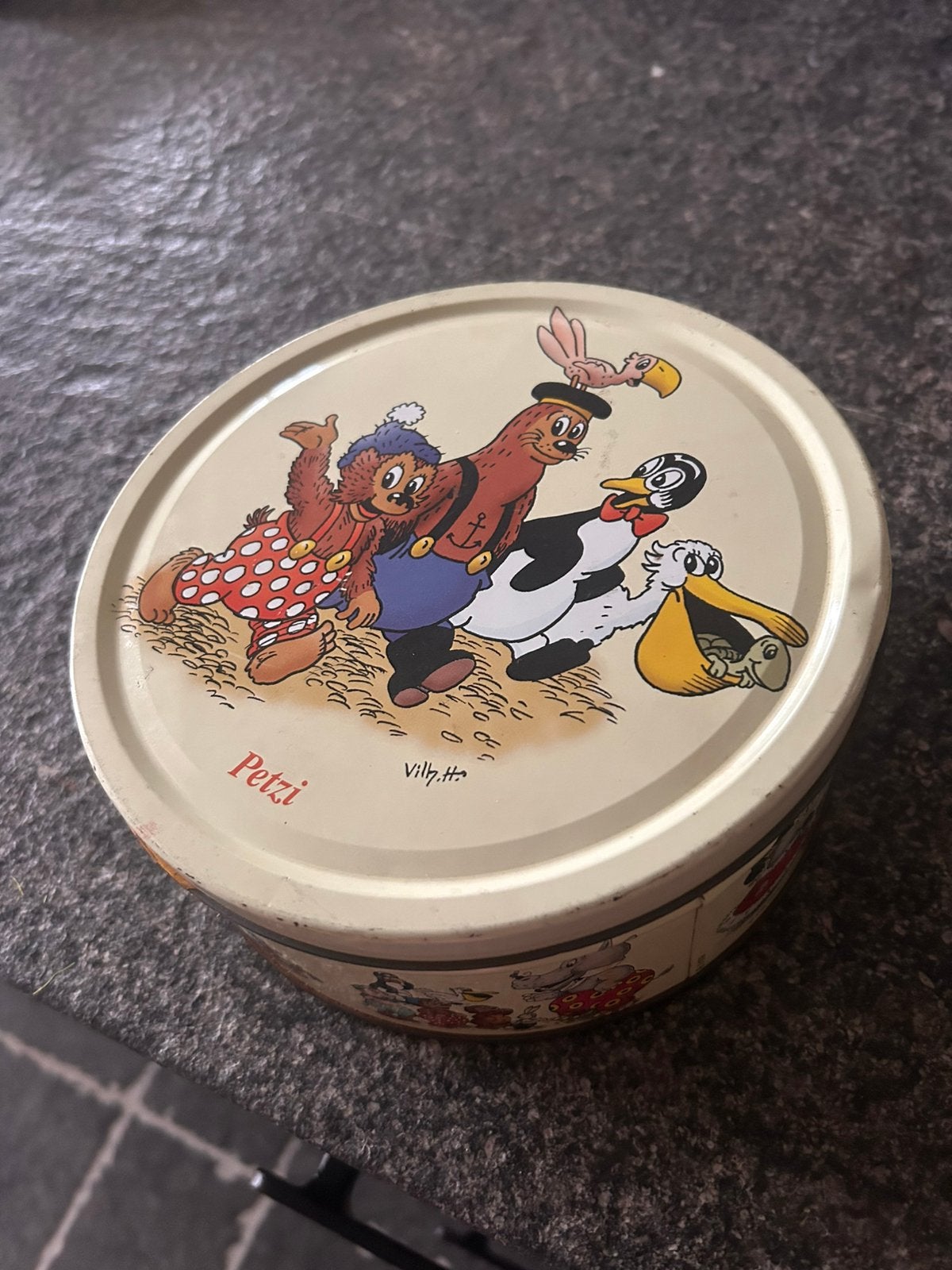 Blikken doos petzi (deens voor Pol), Ophalen of Verzenden, Gebruikt, Overige, Overige merken
