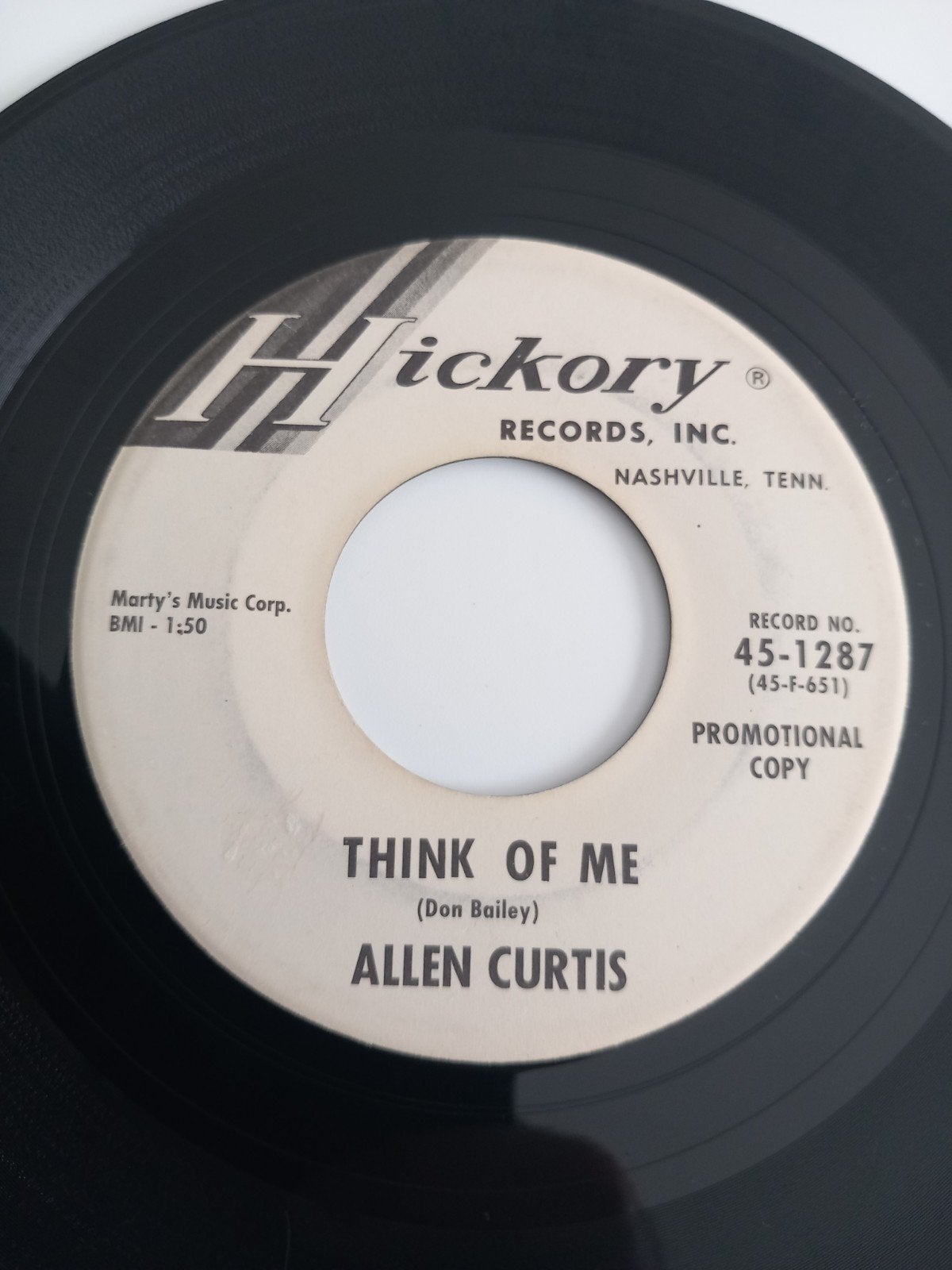 ALLEN CURTIS. THINK OF ME .OLDIES USA 45T, Enlèvement ou Envoi