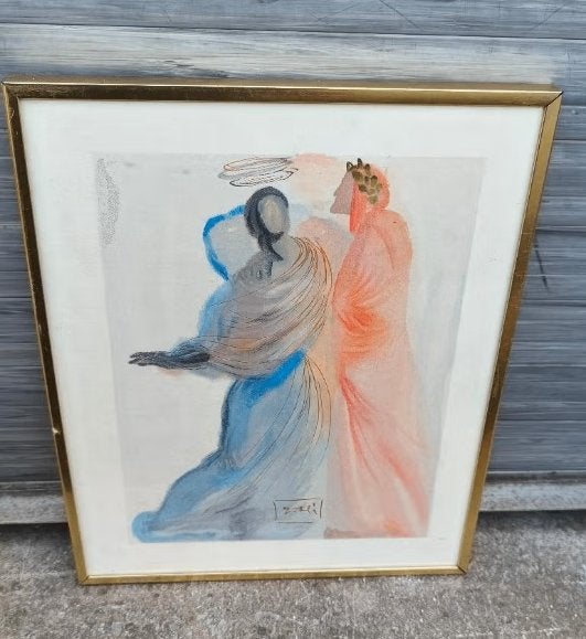 Lithographie signe Salvador Dali, Ophalen of Verzenden, Lithografie