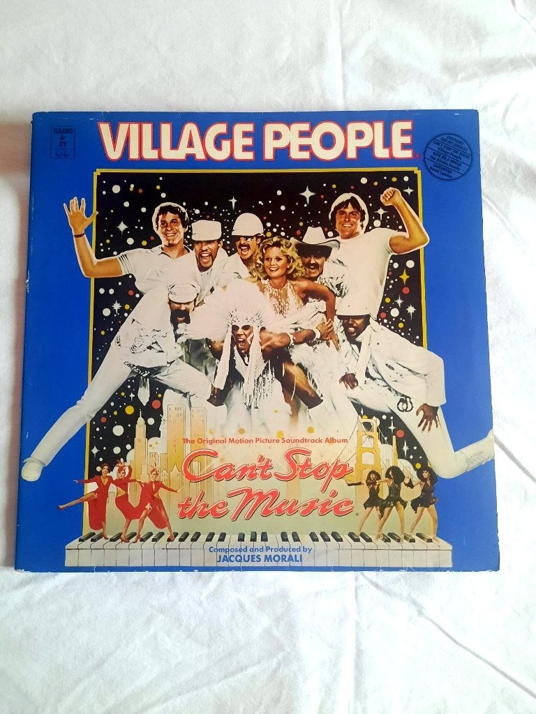 Village People - Can't stop the music., CD & DVD, Vinyles | Autres Vinyles, Utilisé, LP, Pochette gatefold, Avec pochette intérieure