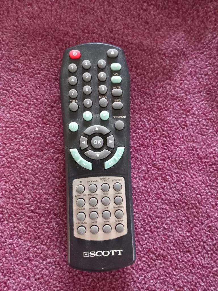Afstandsbediening - scott -> 3€, Ophalen, Zo goed als nieuw, Origineel, Tv