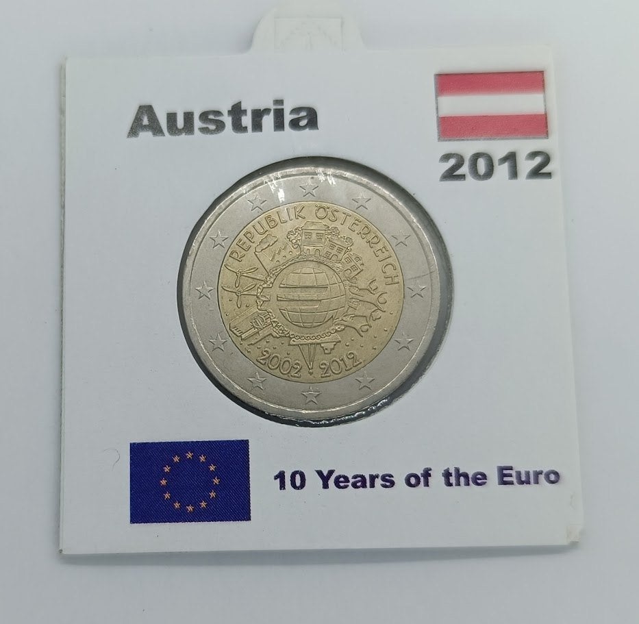 Austria 2012 TYE, Timbres & Monnaies, Monnaies | Europe | Monnaies euro, Enlèvement ou Envoi, Autriche, 2 euros, Monnaie en vrac