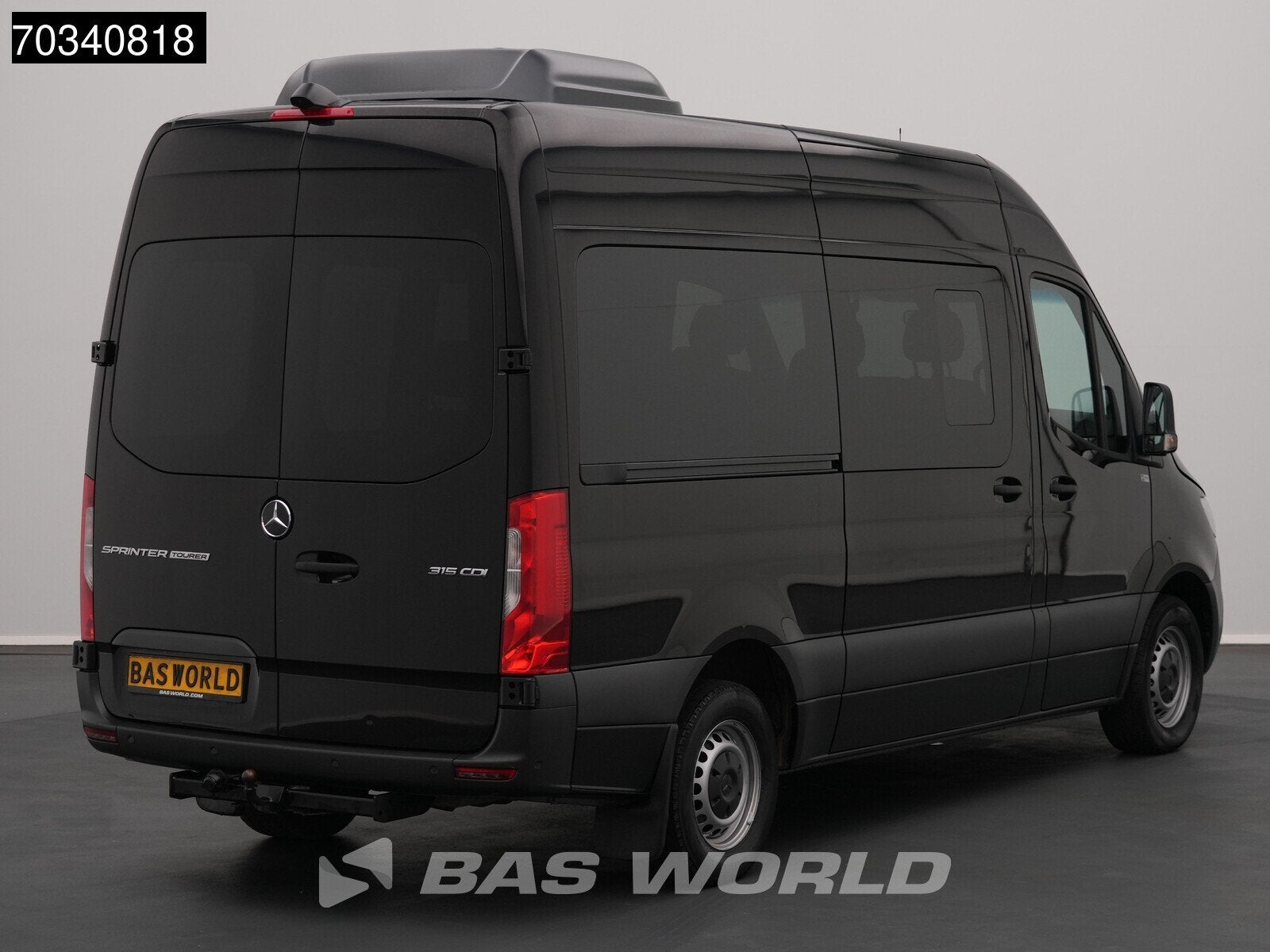 Mercedes Sprinter 315 CDI Passagiersbus L2H2 AC/Climate Navi, Auto's, Gebruikt, 4 cilinders, 2000 kg, Zwart