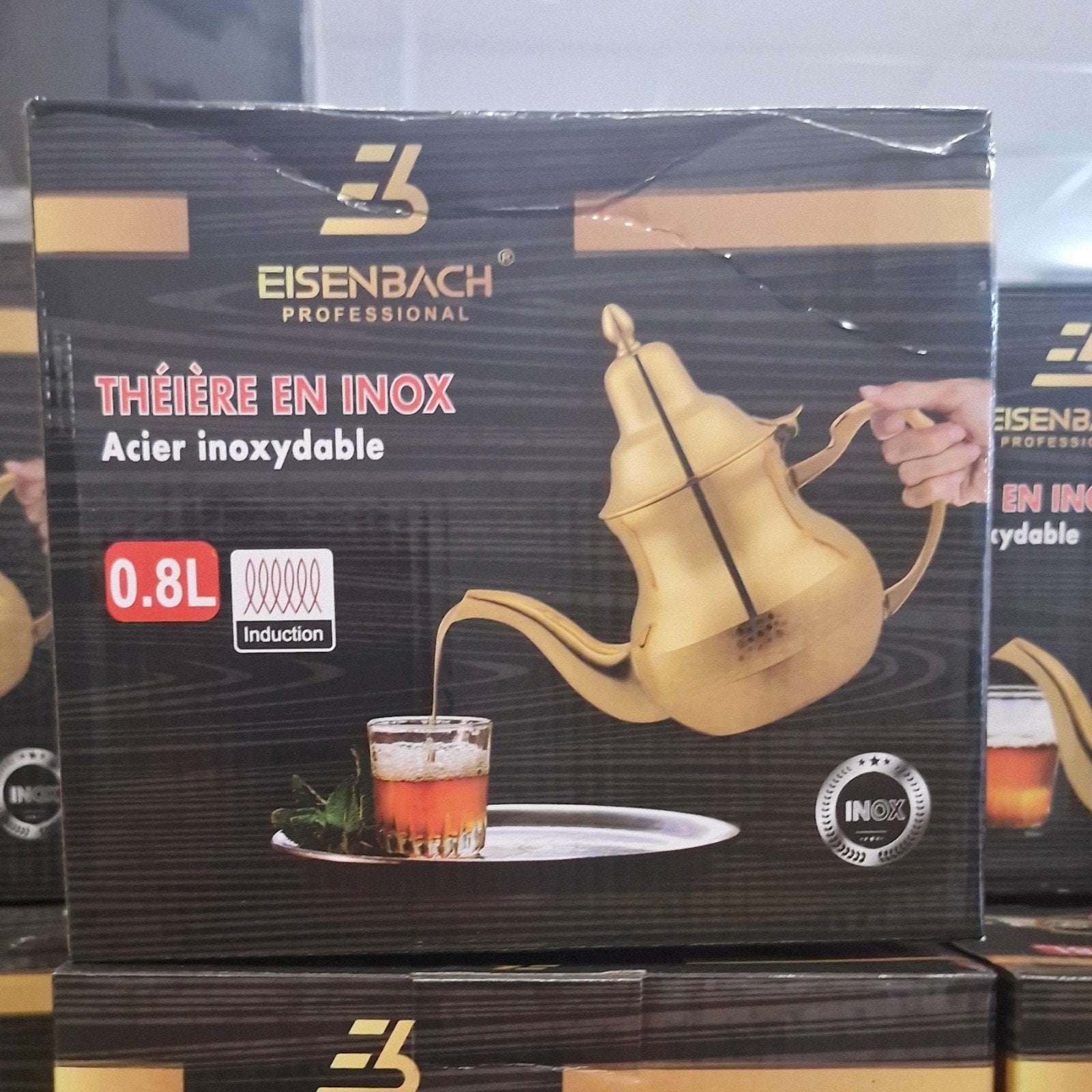 théière inox, Maison & Meubles, Neuf, Inox, Compatible induction, Enlèvement