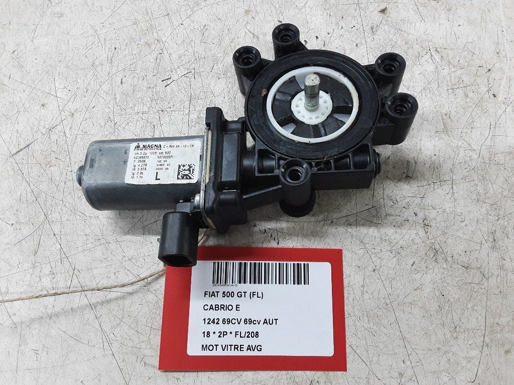 MOTEUR LEVE VITRE ELECTRIQUE AVANT GAUCHE Fiat 500C (312), Mevr. I. Hauben, Utilisé, Fiat, Avant