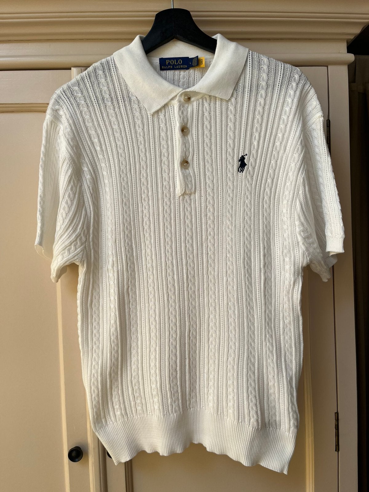 Ralph lauren polo, Kleding | Heren, Polo's, Ophalen of Verzenden, Zo goed als nieuw, Maat 52/54 (L), Beige