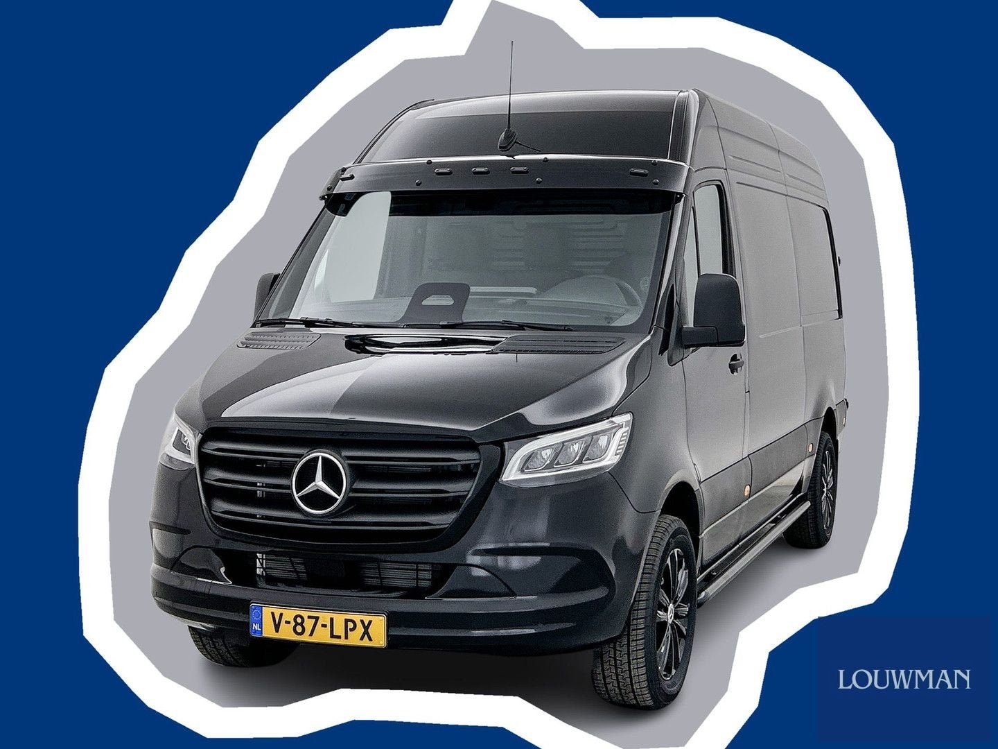 Mercedes-Benz Sprinter 317 CDI L2H2 30 JAHRE EDITION Leder V, Automaat, Zwart, Mercedes-Benz, Bedrijf