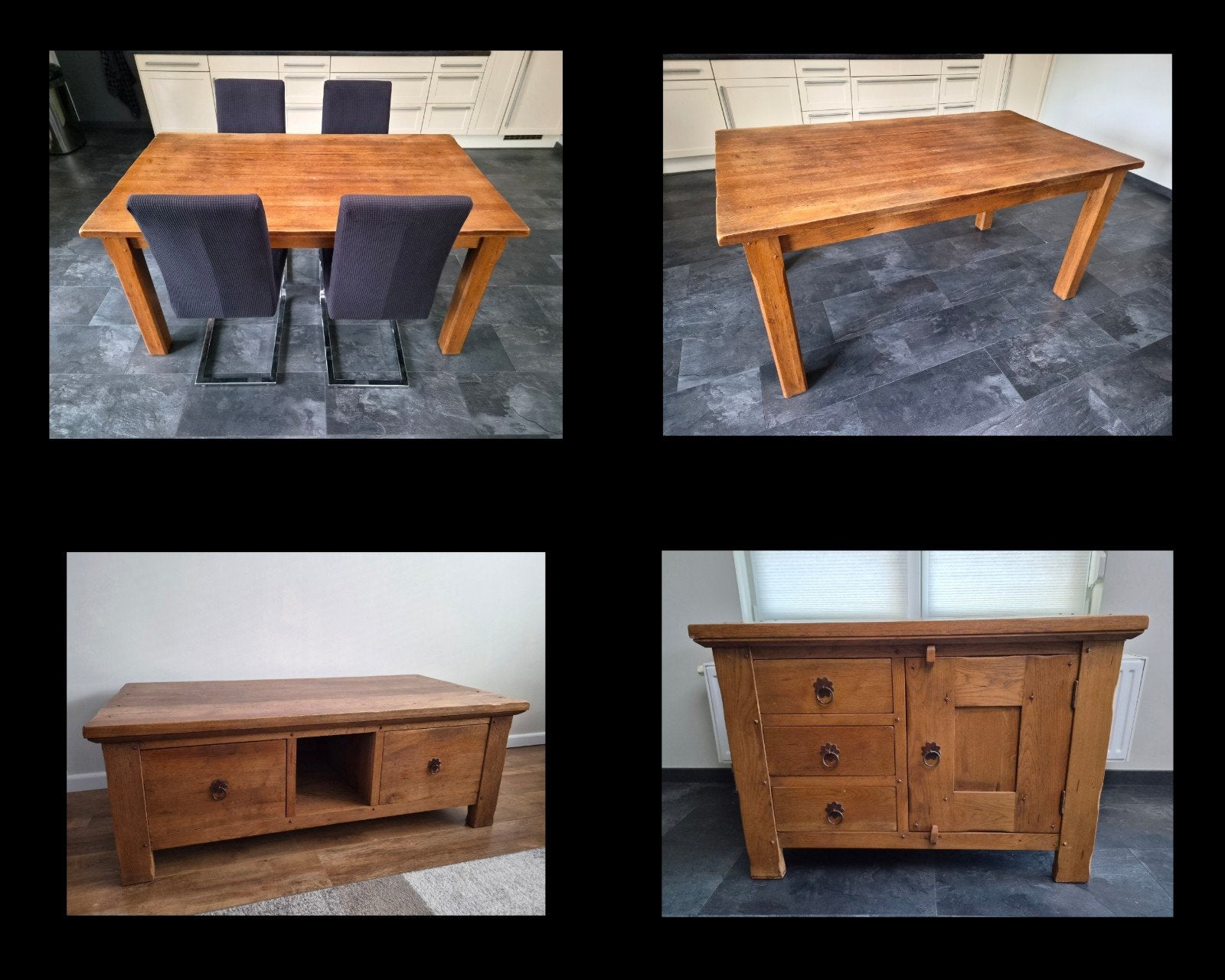 Set Eettafel / Salontafel / TV meubel, Ophalen