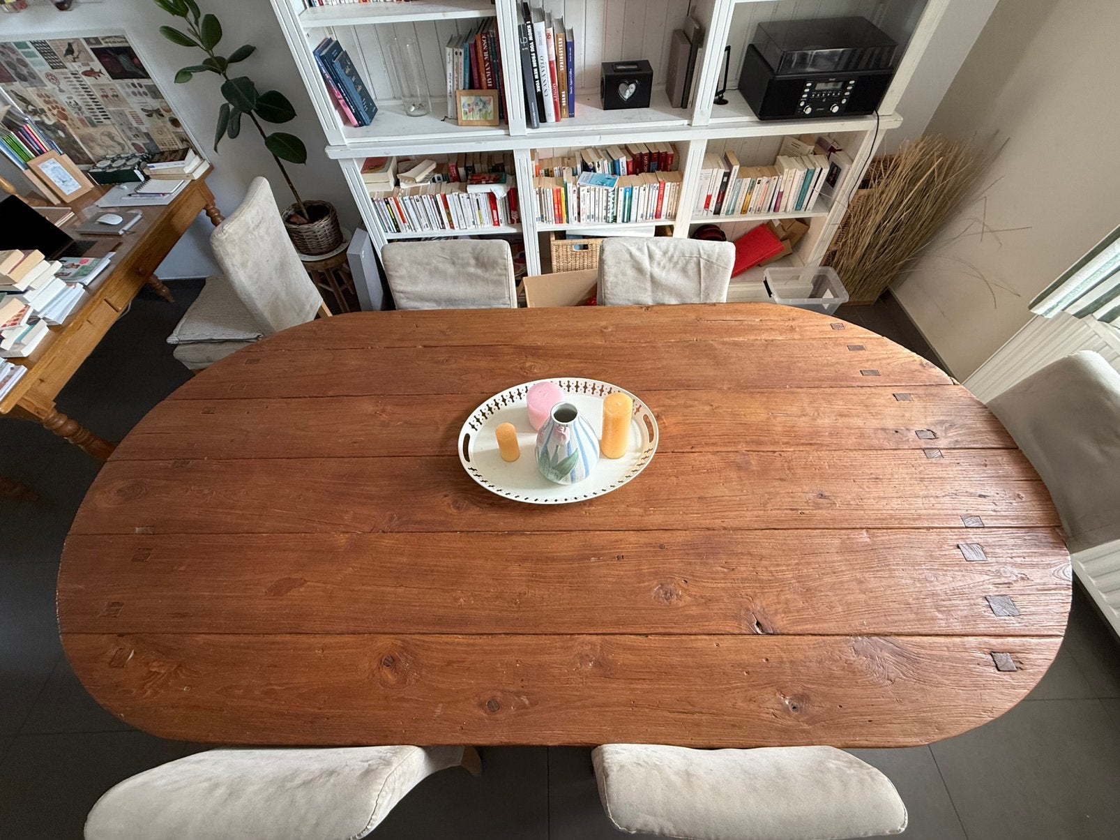 Table en bois, Comme neuf, 100 à 150 cm, Enlèvement, Chêne