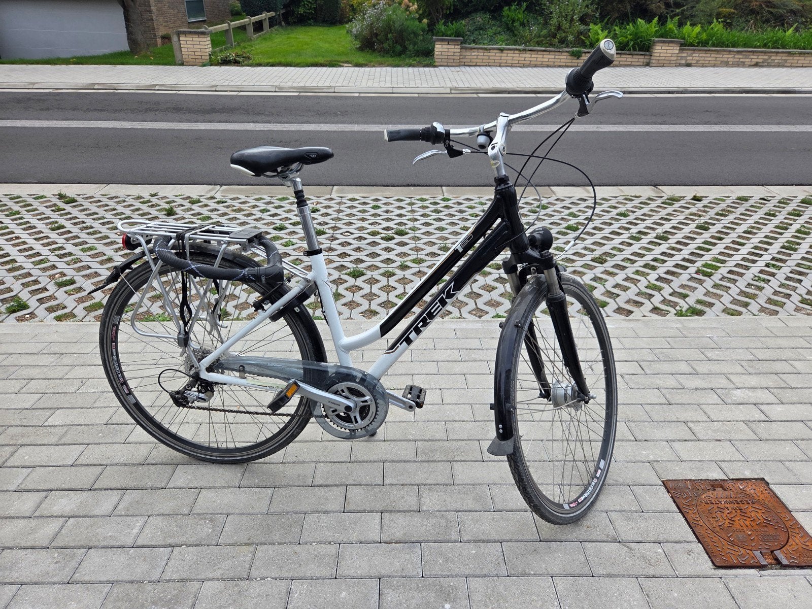 Trek T80 Navigator Damesfiets / Stadsfiets, Fietsen en Brommers, Ophalen, Gebruikt, Overige merken, Versnellingen