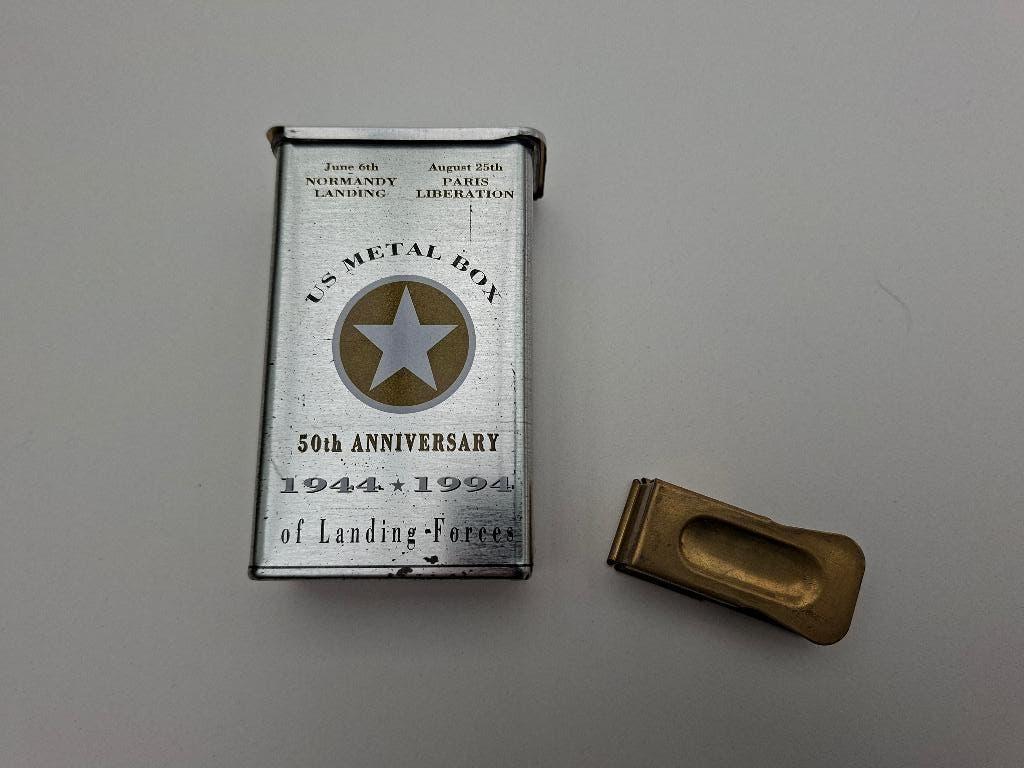 Us metal box 50 jaar d-day 1994 en 101 airborne cricket, Enlèvement ou Envoi, Armée de terre