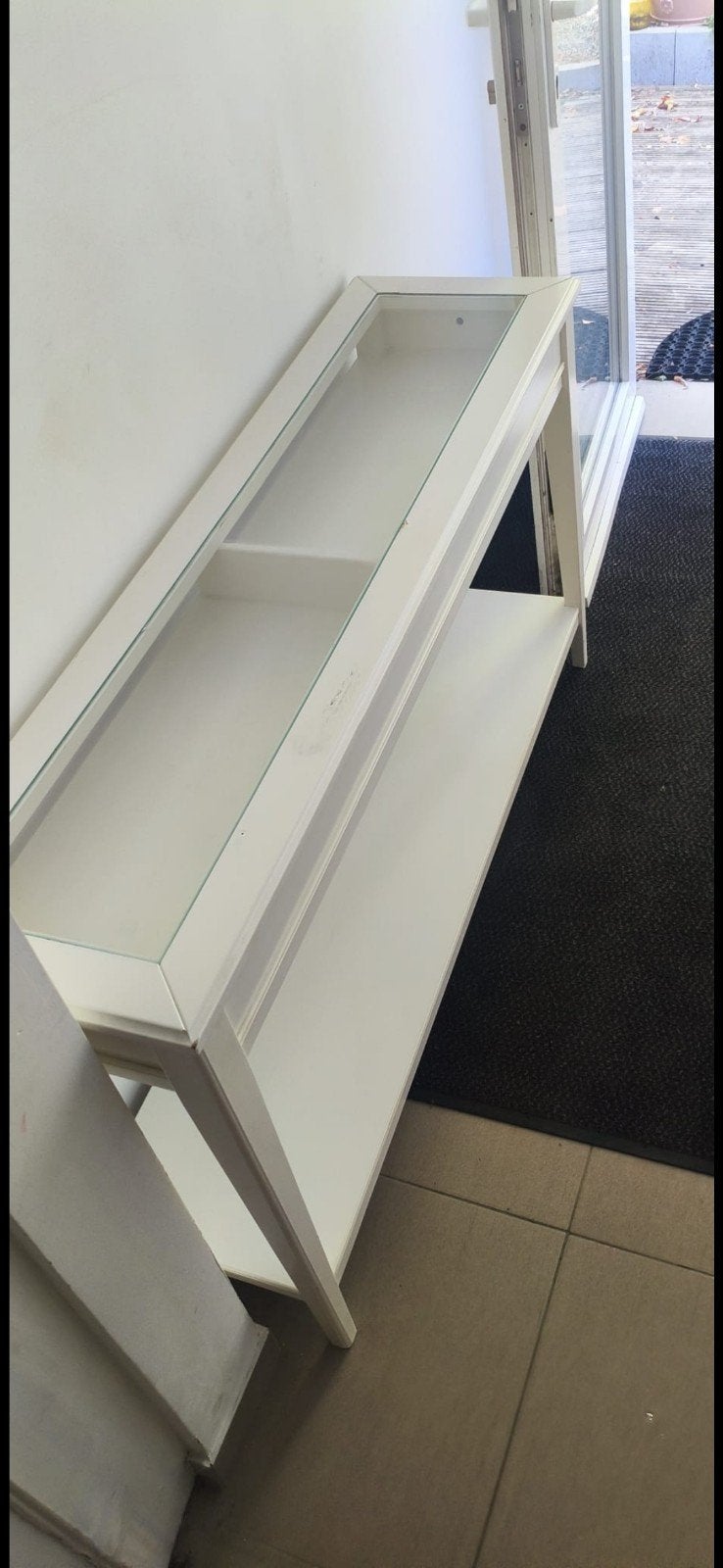 Console plateau en verre IKEA LIATORP - Blanc, Enlèvement
