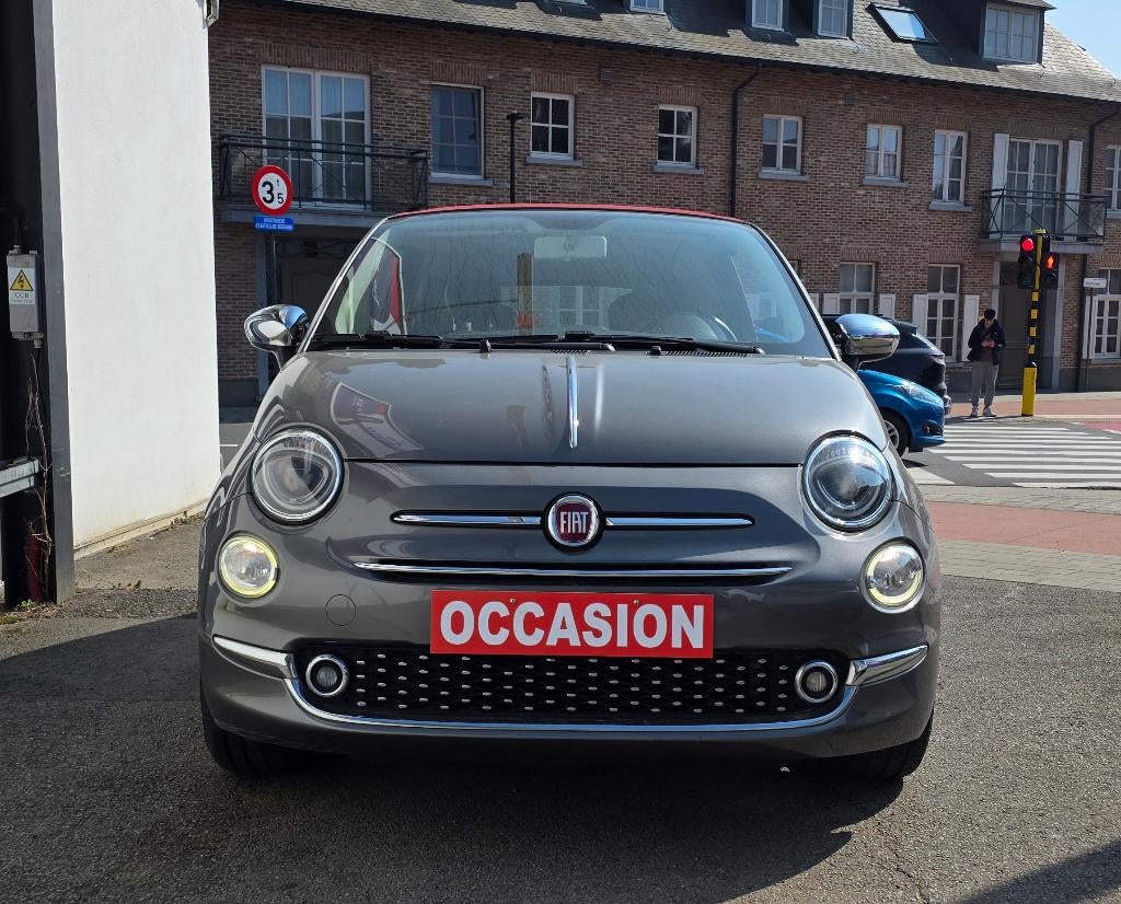FIAT 500C CABRIO / AIRCO / 98.000KM, Argent ou Gris, Achat, Euro 6, Entreprise