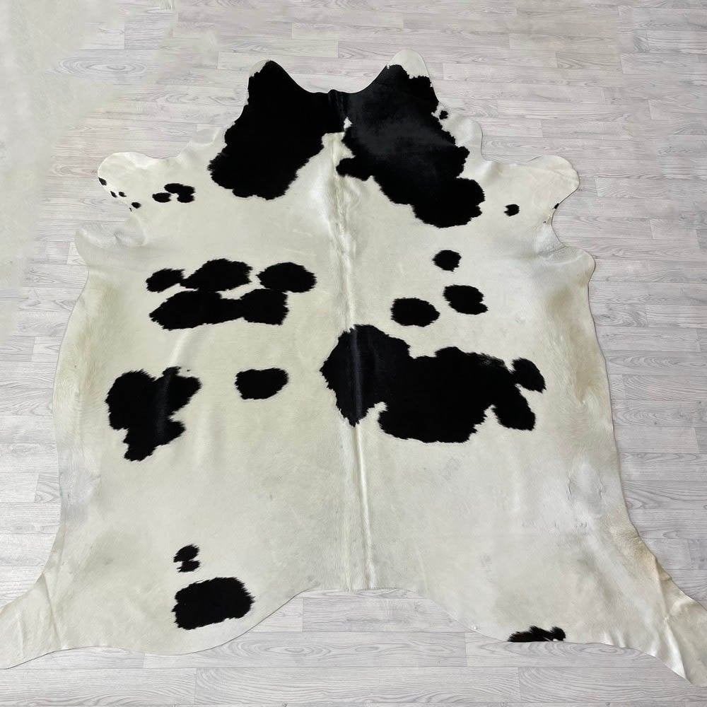Koeienhuid zwart wit creme 250x235cm | Lederstore, Meerkleurig, Wandkleed, Nieuw, Ophalen of Verzenden