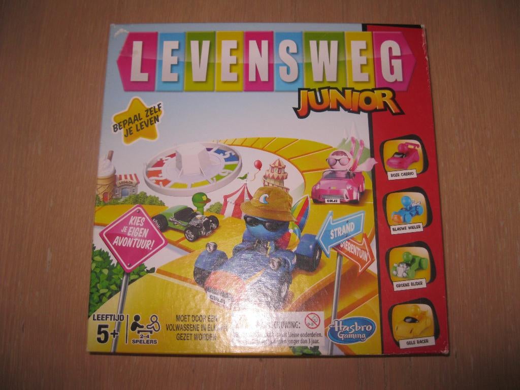 Spel levensweg in prima staat hasbro, Trois ou quatre joueurs, Enlèvement ou Envoi, Comme neuf, Hasbro
