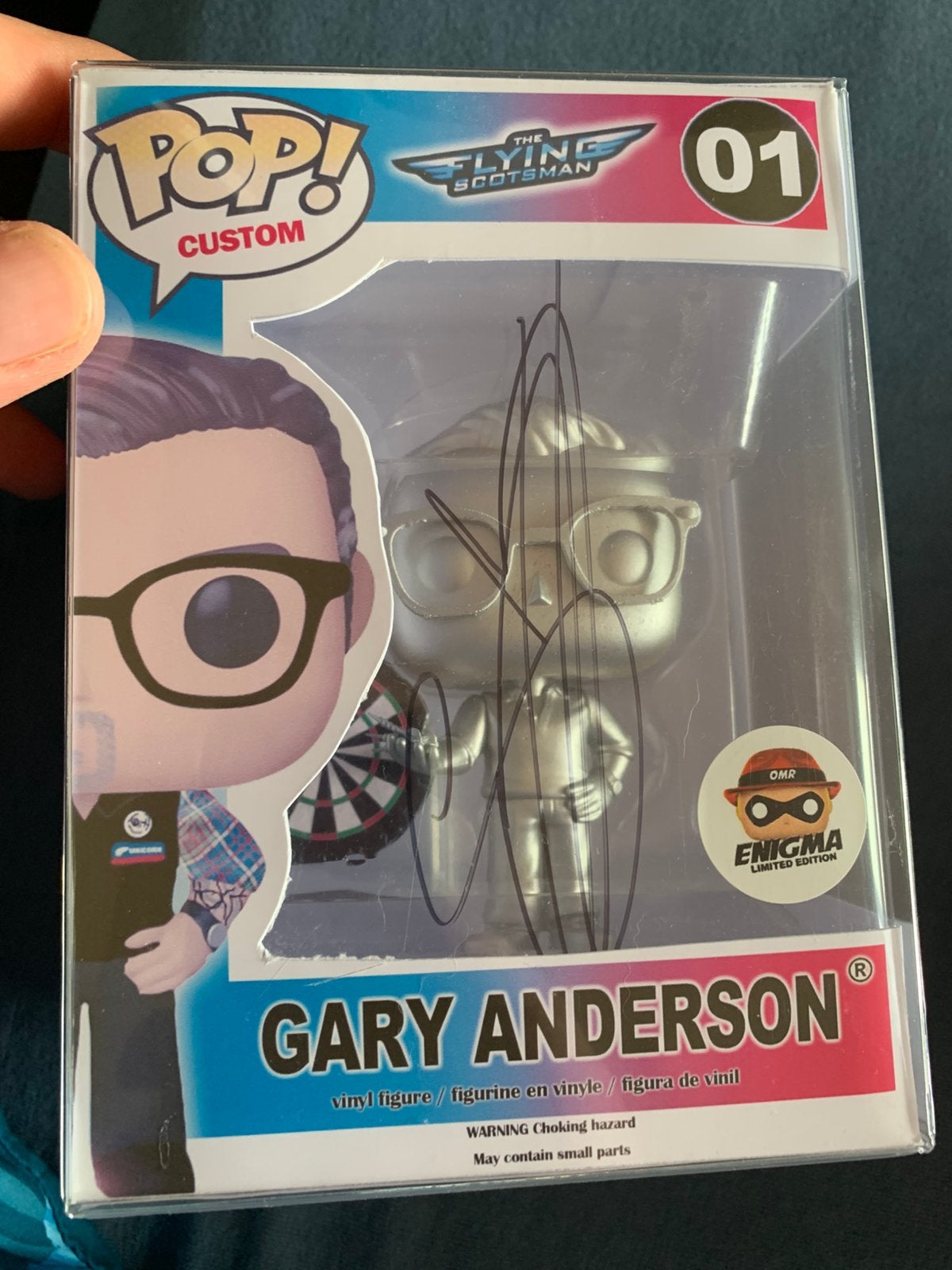 Funko pop Gary anderson ( Zilver ) gesigneerd !, Sport en Fitness, Ophalen of Verzenden, Zo goed als nieuw