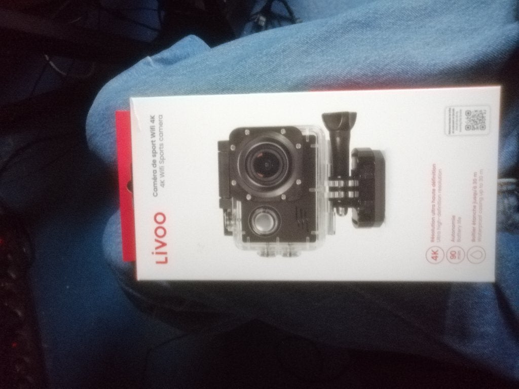 Caméra de sport Wifi 4K compacte - LIVOO, Enlèvement ou Envoi, Comme neuf, Autres marques