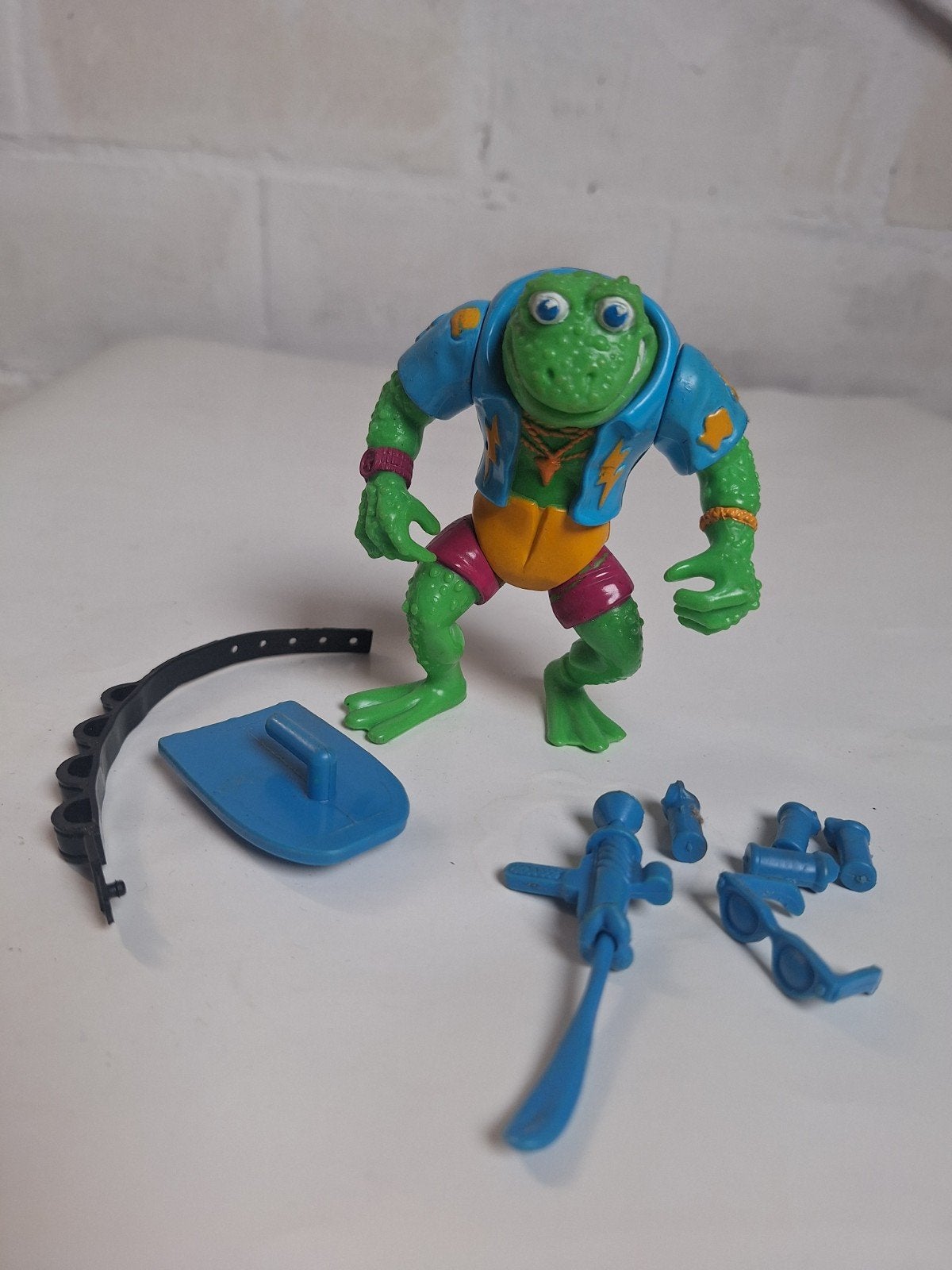 Genghis Frog - Teenage Mutant Ninja Turtles - Playmates 1989, Ophalen of Verzenden, Gebruikt