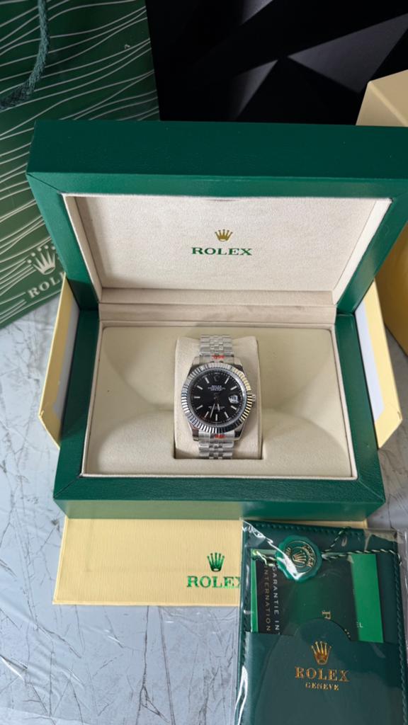 Rolex Datejust Zwart, Ophalen of Verzenden, Nieuw, Rolex